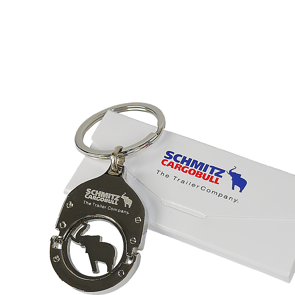 Schlüsselanhänger mit dem Logo von Schmitz Cargobull