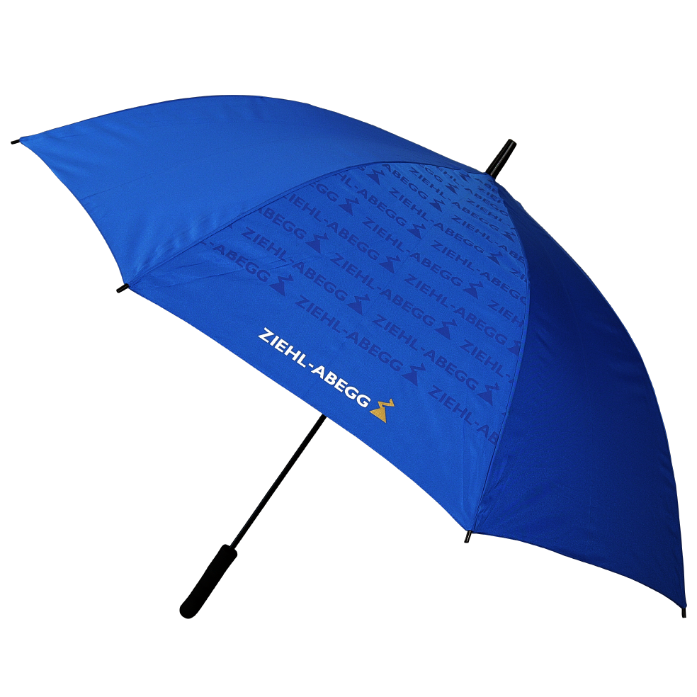 Regenschirm mit dem Logo von Ziehl-ABEGG