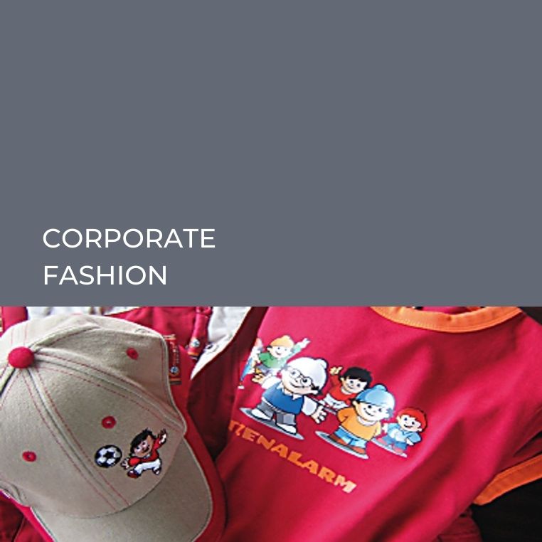 Ein Call to Action Button der den Nutzer in den Bereich corporate Fashion springen lässt.