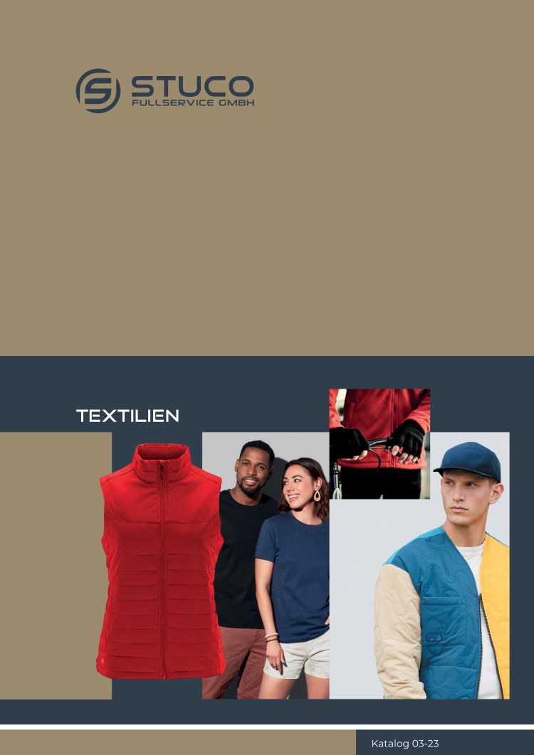Werbeartikel Katalog für Textilien_Deckblatt