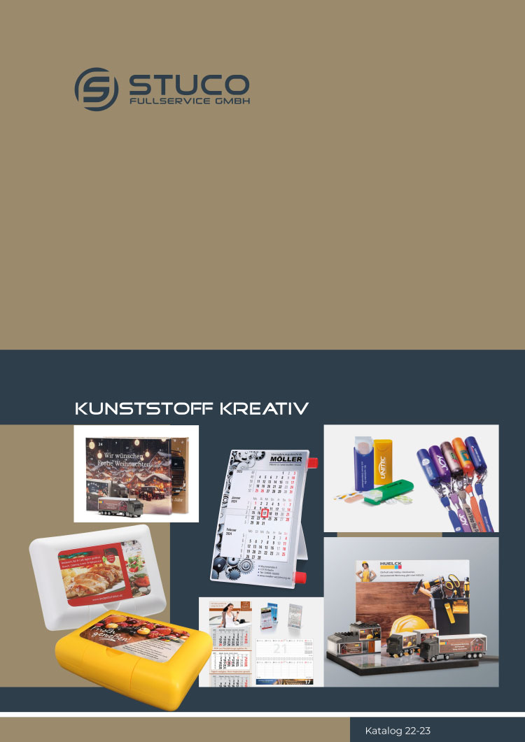 Werbeartikel Katalog für kreative Werbeartikel aus Kunststoff_Deckblatt