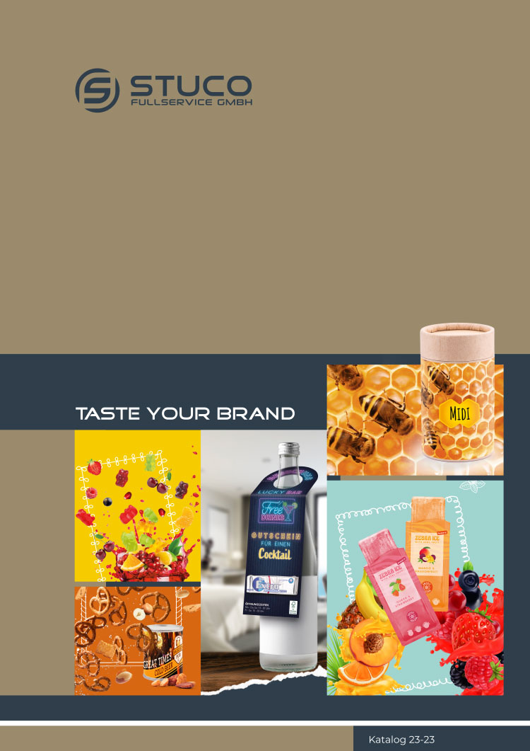 Werbeartikel Katalog für Lebensmittel_Deckblatt