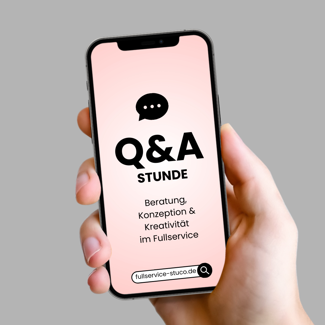 Kreativität im Fullservice Q&A
