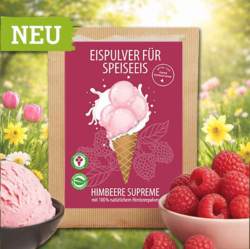 Werbeartikel Eispulver für Speiseeis mit individueller Markenbotschaft