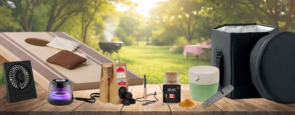 Collage Sommerwerbeartikel