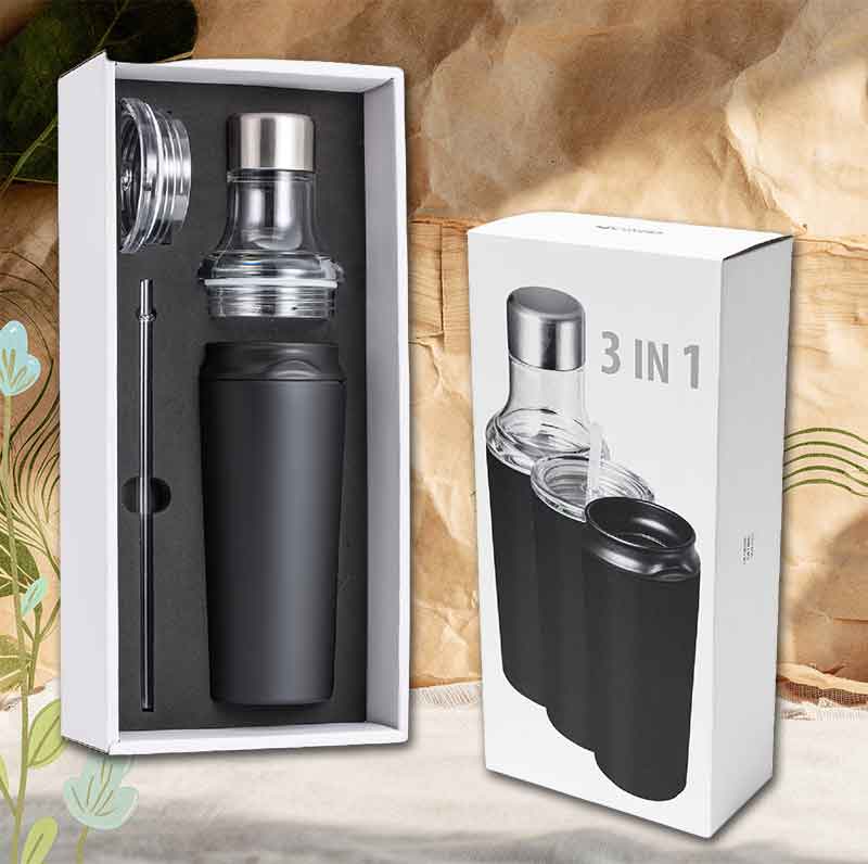 Nachhaltiger To Go Becher 3 in 1 Becher