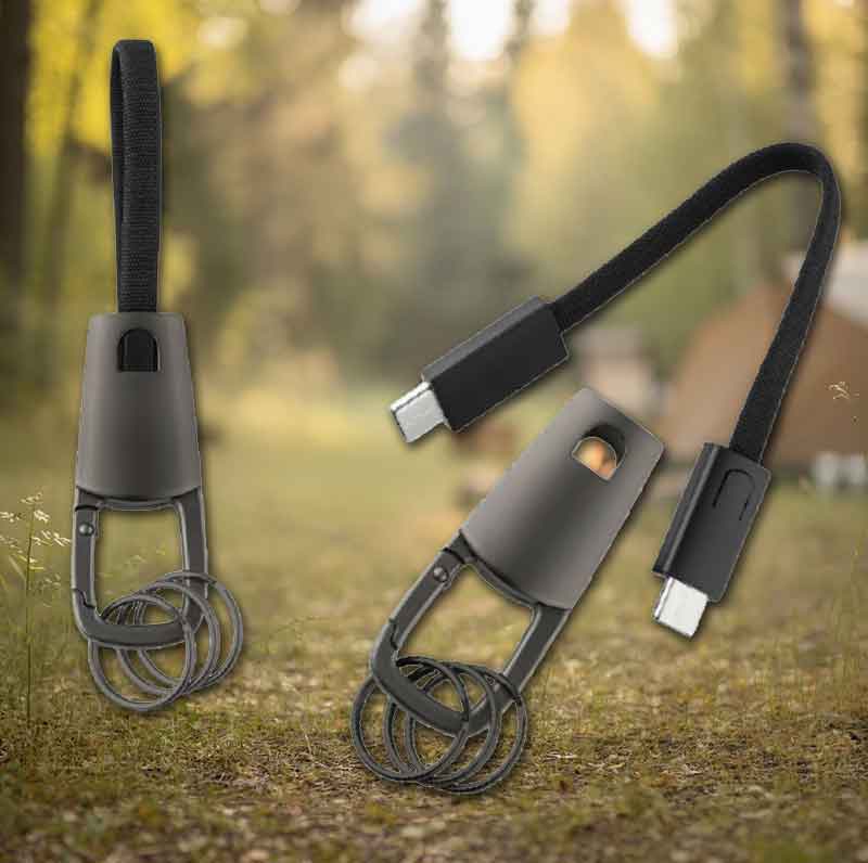 Outdoor Werbeartikel Ladekabel Schlüsselanhänger