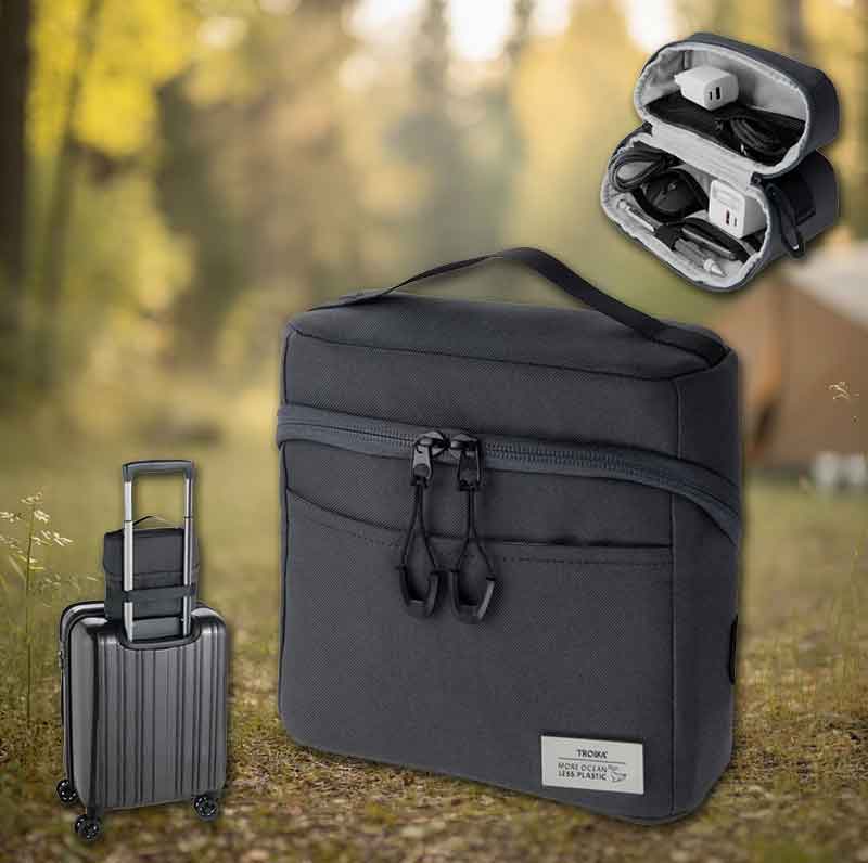 Outdoor Werbeartikel Kabeltasche aus recyceltem Meeresplastik