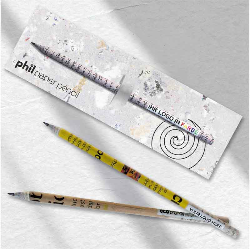 Werbeartikel mit Papier Bleistift
