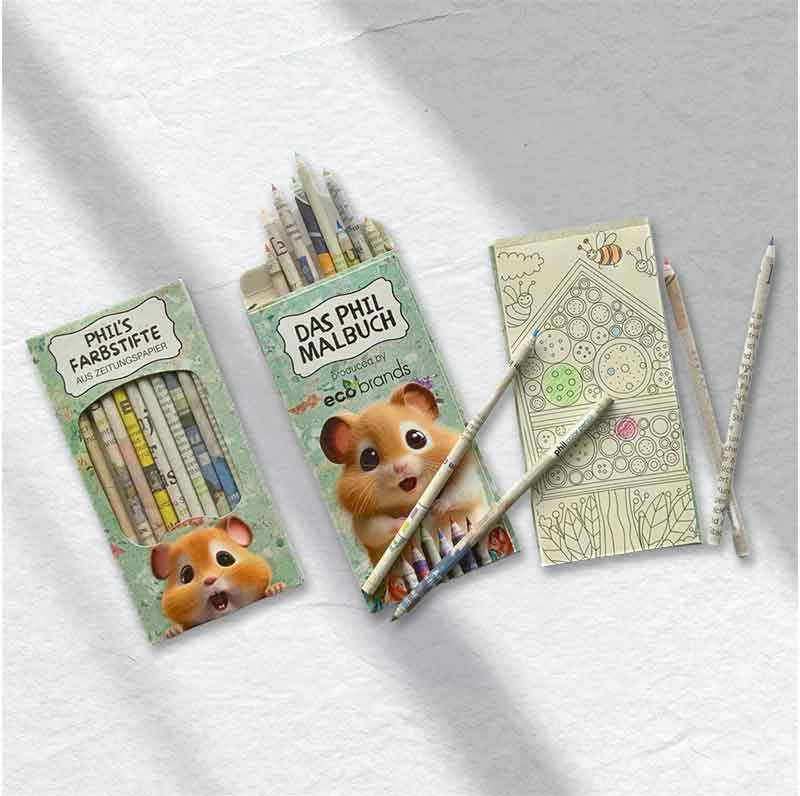 Werbeartikel mit Papier Malset