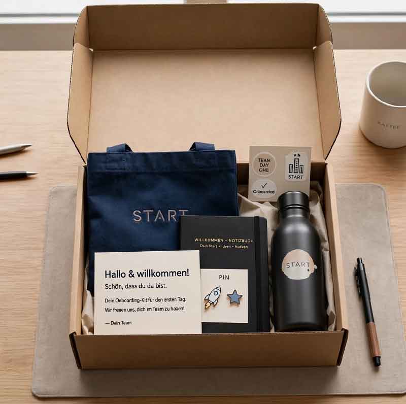 Werbeartikelbox Onboardingbox