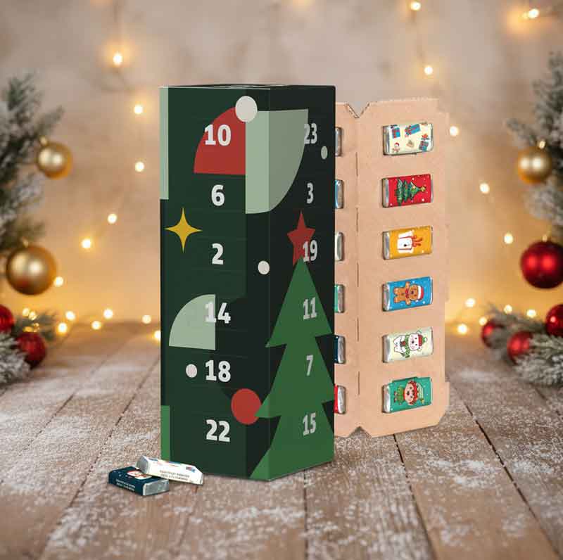 Adventskalender als Werbeartikel Eco High Tower