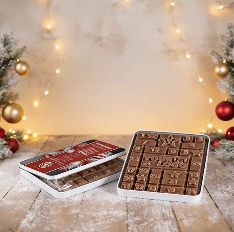 Adventskalender als Werbeartikel Mini Dekordose