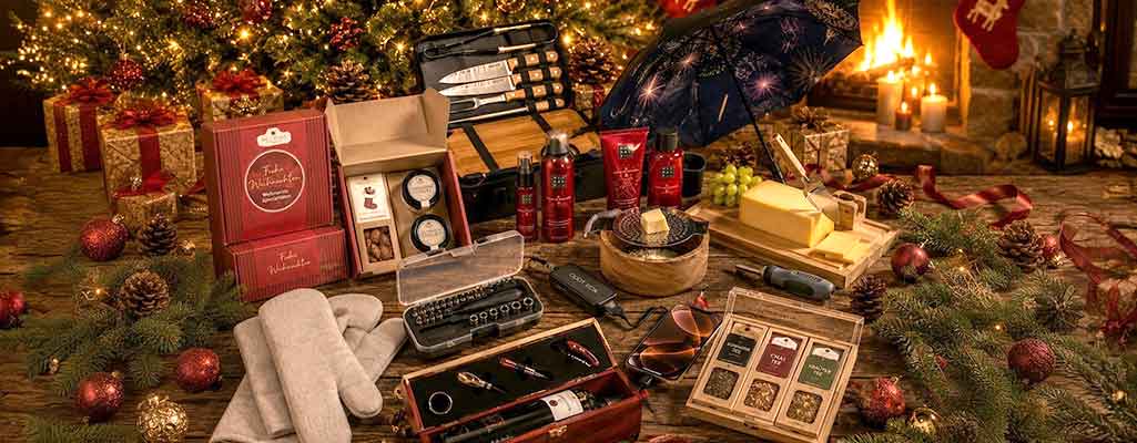 Weihnachten Werbeartikel Collage