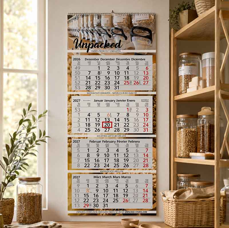 4-monatskalender als Werbeartikel