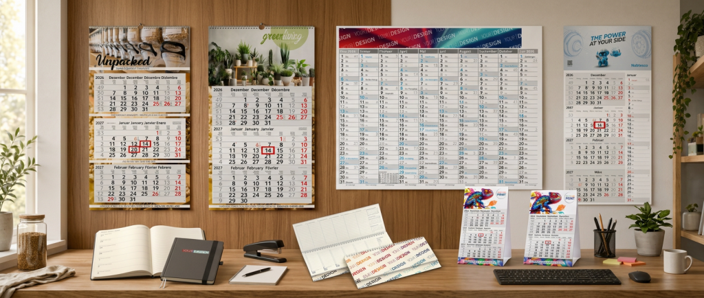 Collage_Kalender als Werbeartikel