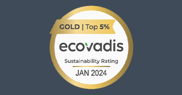 Logo für Ecovadis Auszeichnung Gold