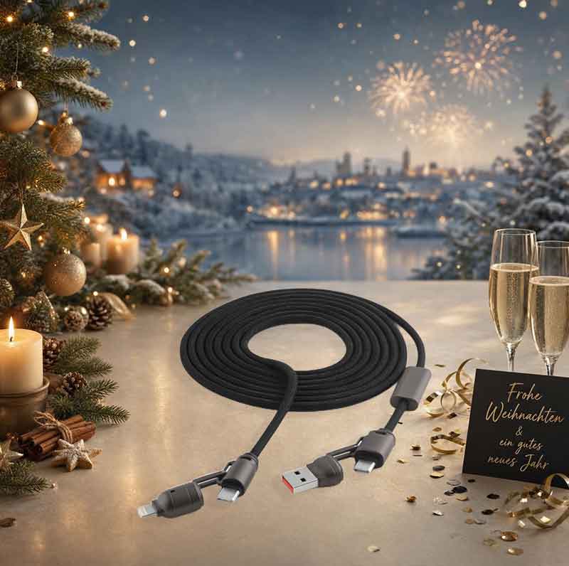 Werbeartikel für Weihnachten und Silvester - Ladekabel